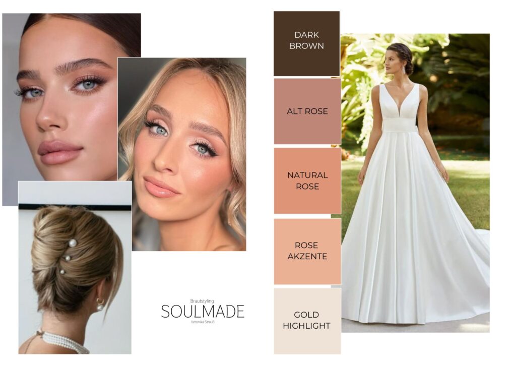 Destination Wedding in Mallorca Brautstyling am Strand Veronika Strauß Soulmade Beauty Mood Board